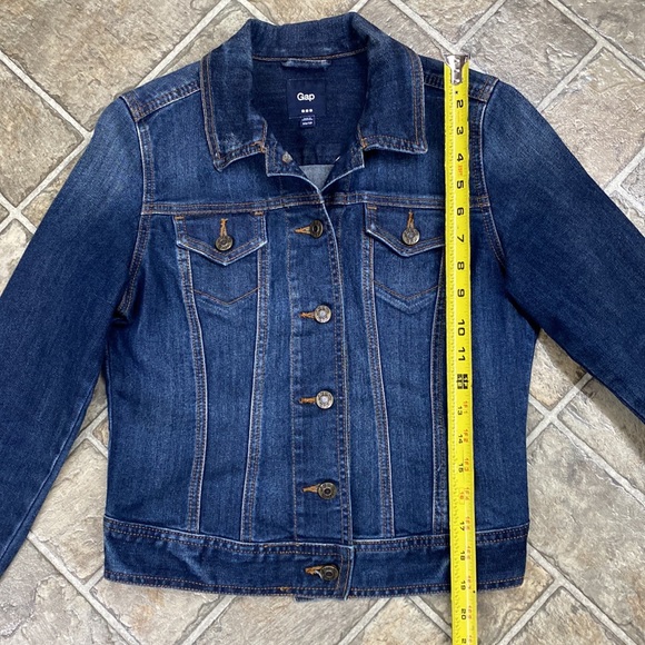 Gap Jean Jacket, Women’s Classic Fit XS, Dark Blue - Picture 9 of 13